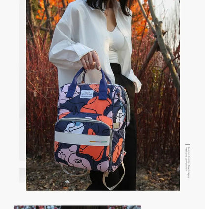 Sunshine - Waterproof Diaper Backpack - Multicolour - Abstract