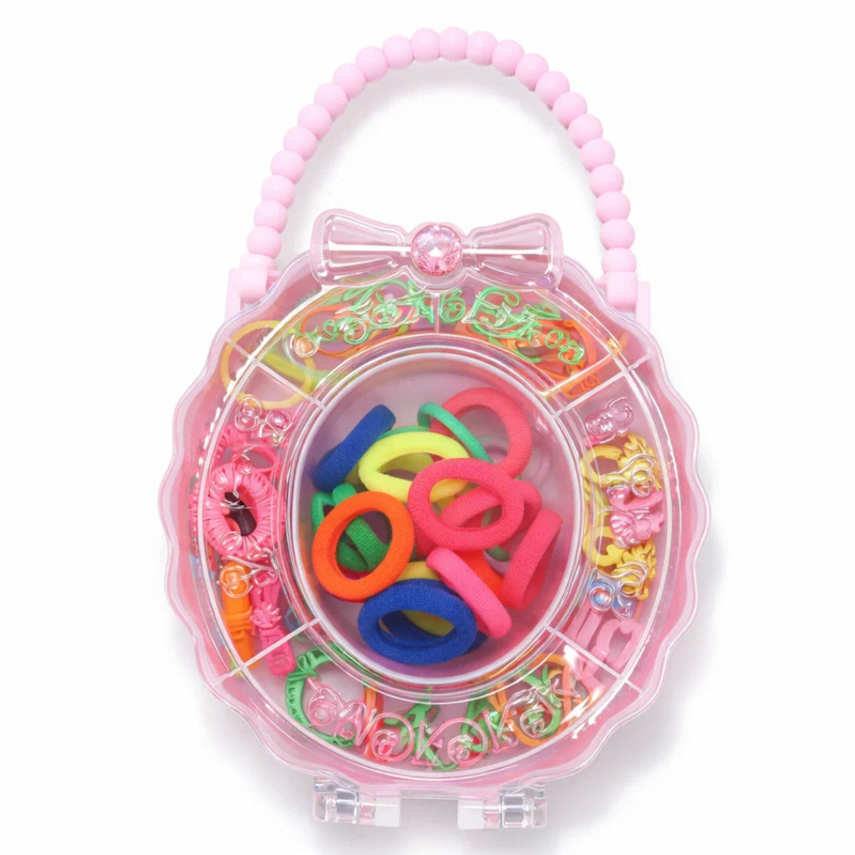 Circle Bow Shaped - Girl's Accessory Set - Ponies Catchers Bands