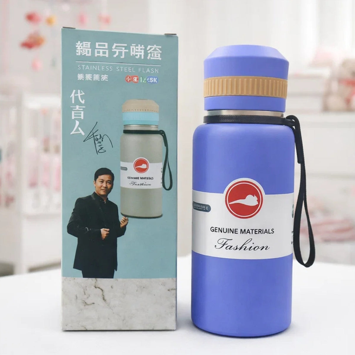 Stainless Steel Vacuum Flask - Blue - 800 ML - 8003