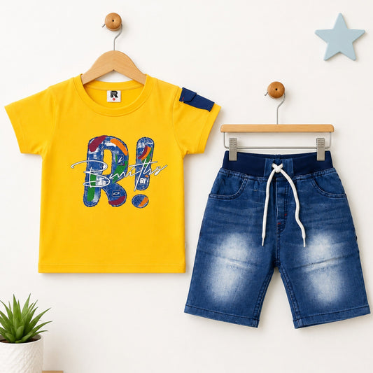 KW - T-Shirt & Short - Yellow - R