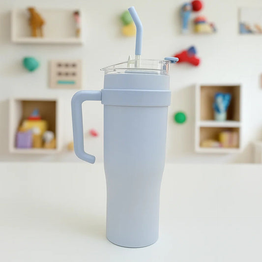 Dameido - Stainless Steel Vacuum Tumbler - Blue - 1200 ML