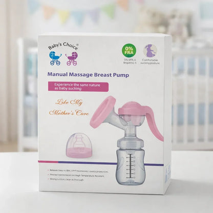 Choice - Manual Breast Pump & Feeding Bottle - White
