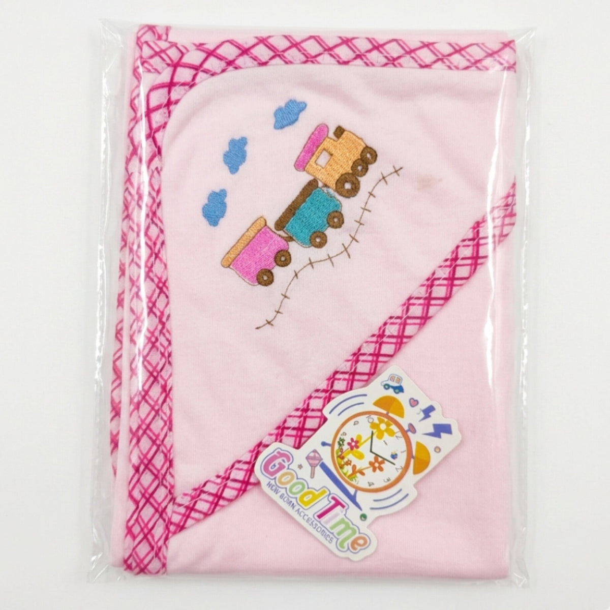Good Time - Wrapping Sheet - Pink - Train