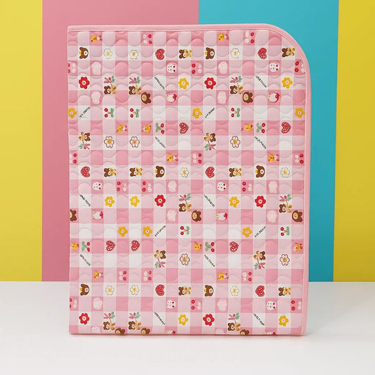 Diaper Changing Sheet - Large - Pink - Characters