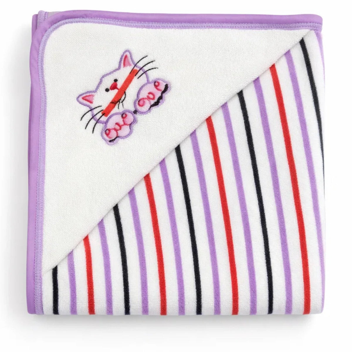 Lovely Soft - Multi Lining - Bath Towel - Purple
