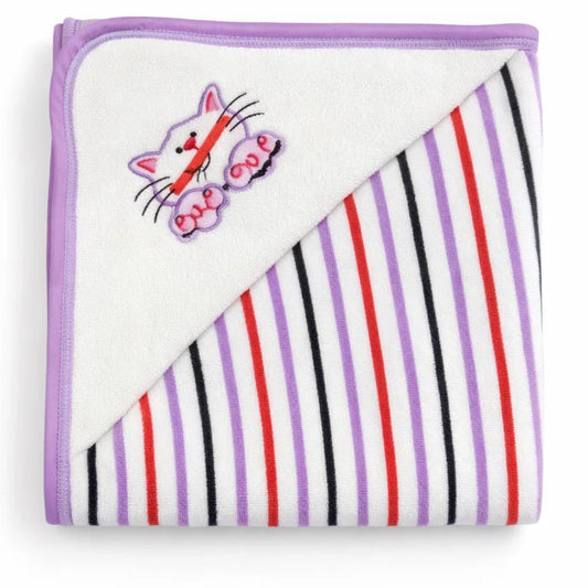 Lovely Soft - Multi Lining - Bath Towel - Purple