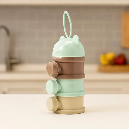 3-Layer Milk Powder Container - Green