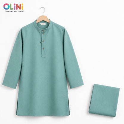 OLINI - Cotton - Kurta Shalwar - Green