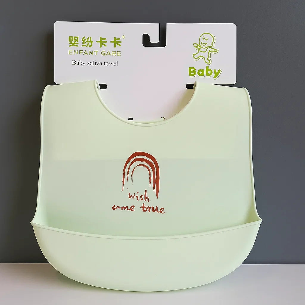 Silicon Container Bib - Yellow - Wish